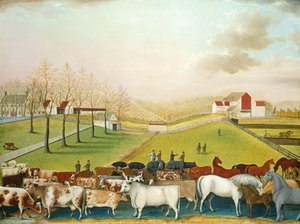 De Cornell boerderij door Edward Hicks